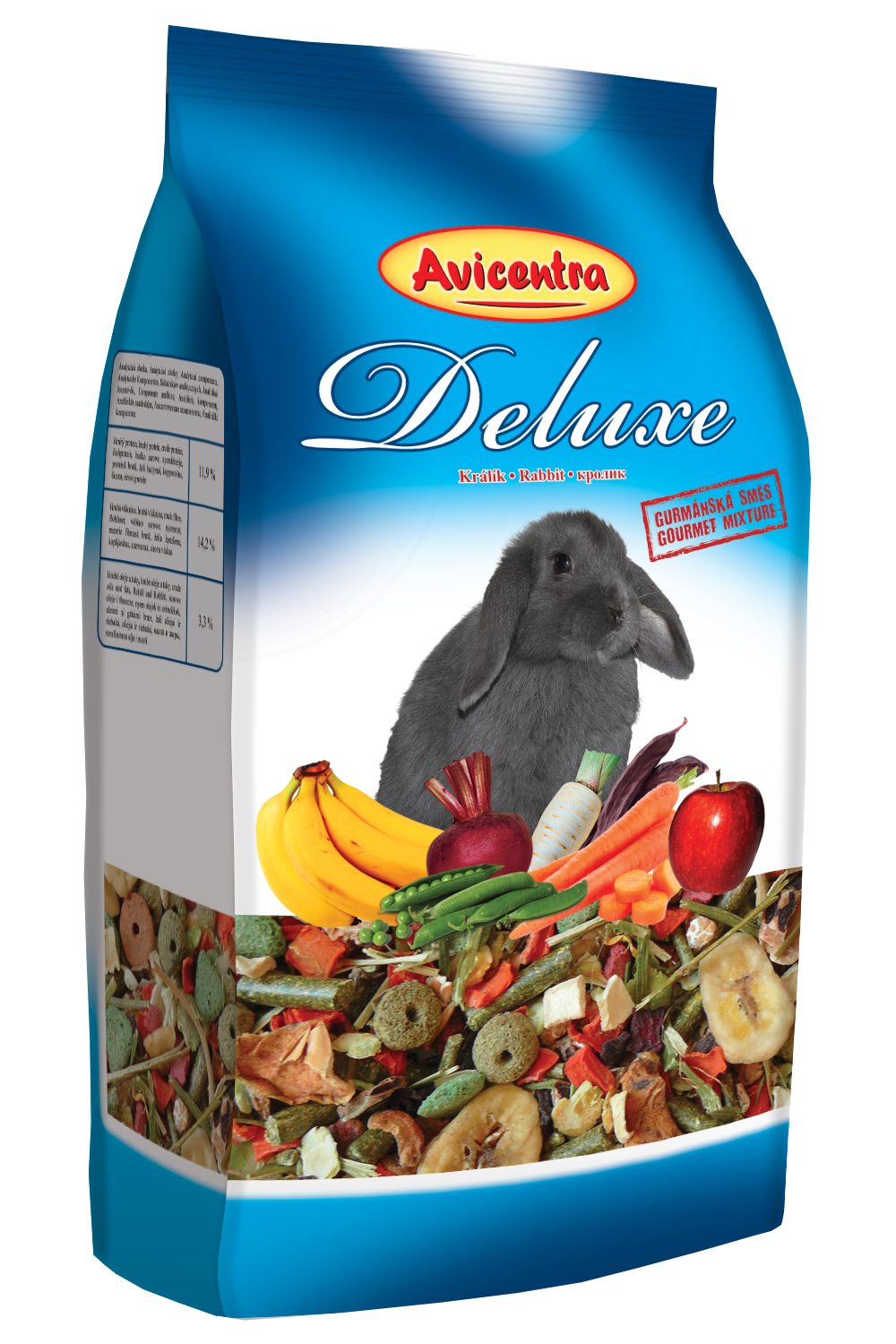 Avicentra Deluxe - králík 1kg