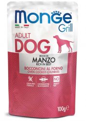 MONGE GRILL kapsička s hovězím masem pro psy 100g