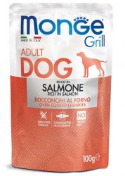 MONGE GRILL kapsička s lososem psy 100g