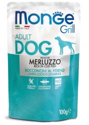 MONGE GRILL kapsička s treskou psy 100g