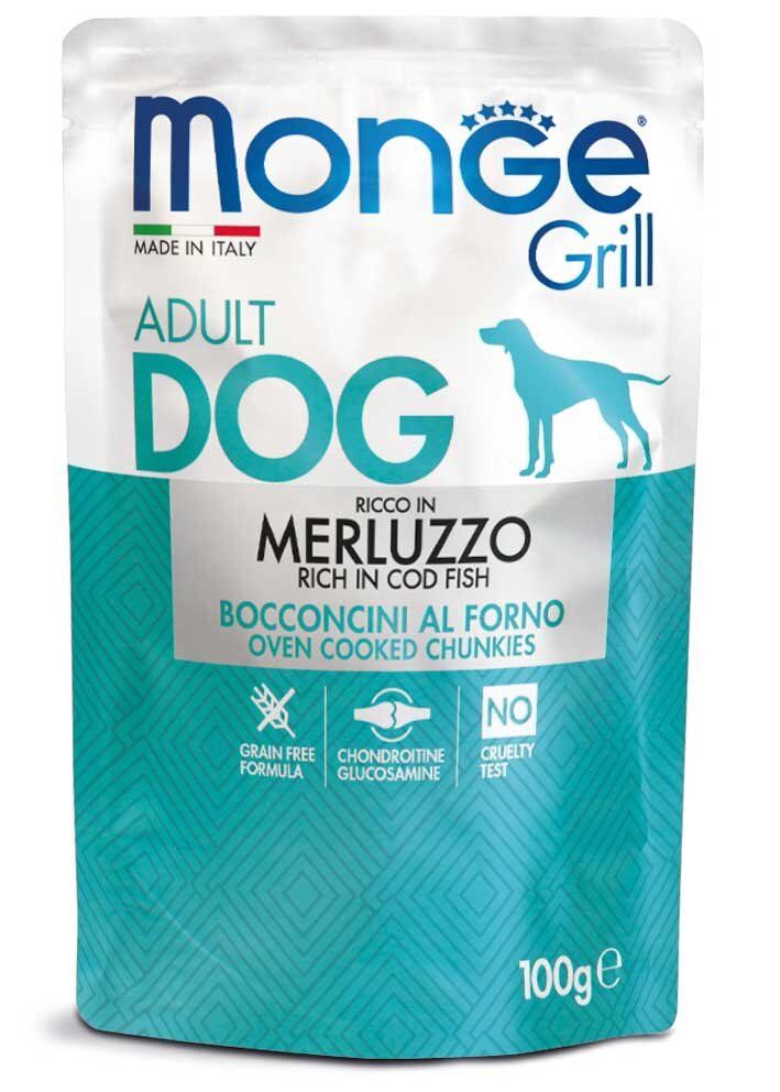 MONGE GRILL kapsička s treskou psy 100g