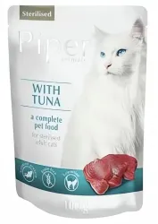 PIPER CAT kapsička pro sterilizované kočky, s tuňákem 100g