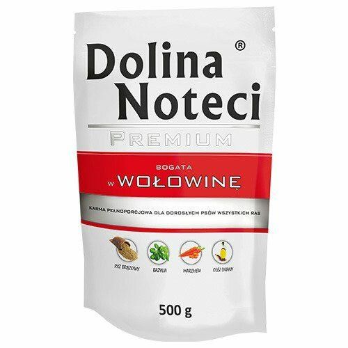 DOLINA NOTECI PREMIUM hovězí kapsička pro psy 500g