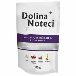 DOLINA NOTECI PREMIUM králík s brusinkami kapsička pro psy 500g