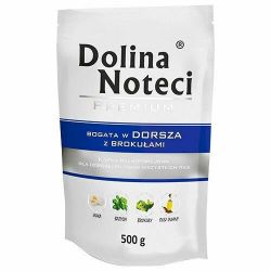 DOLINA NOTECI PREMIUM treska s brokolicí kapsička pro psy 500g