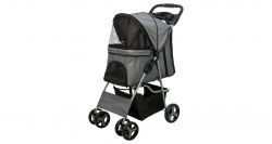 Kočárek pro psy BUGGY, rychlosklápěcí, 47 x 100 x 80cm, 4,9kg, šedá TRIXIE