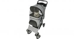Kočárek pro psy BUGGY, rychlosklápěcí, 47 x 100 x 80cm, 4,9kg, šedá TRIXIE