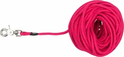 Stopovací vodítko kulaté, vypouštěcí karabina, S-L 15 m/ø 6 mm, fuchsia TRIXIE