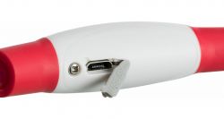 Flash light ring USB, blikací obojek, L-XL: 65 cm/ ø 8 mm TRIXIE