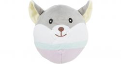 JUNIOR Bear, plyšová medvědí hlava pro štěňata,  20 cm