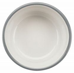 Set keramických misek v kovovém stojánku, 2 × 0.25 l/ø 13 cm, petrolejová/šedá TRIXIE