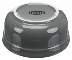 Set keramických misek v kovovém stojánku, 2 × 0.25 l/ø 13 cm, petrolejová/šedá TRIXIE