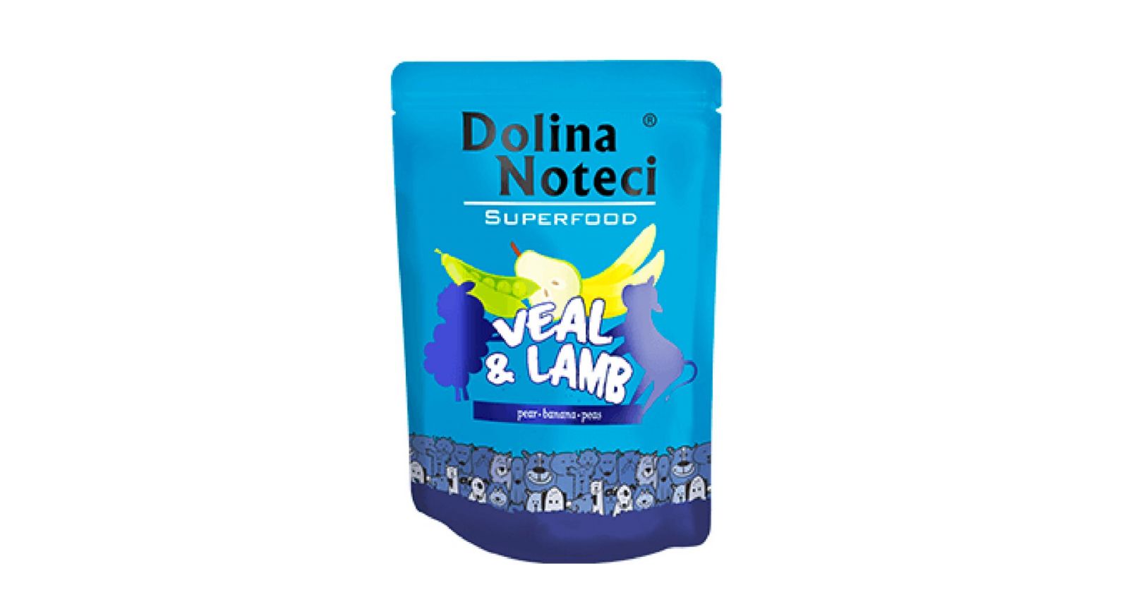 DOLINA NOTECI SUPERFOODS telecí a jehněčí kapsička pro psy 300g