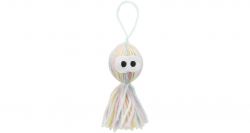 Chobotnička s rolničkou, hračka pro kočky, 12 cm, polyester