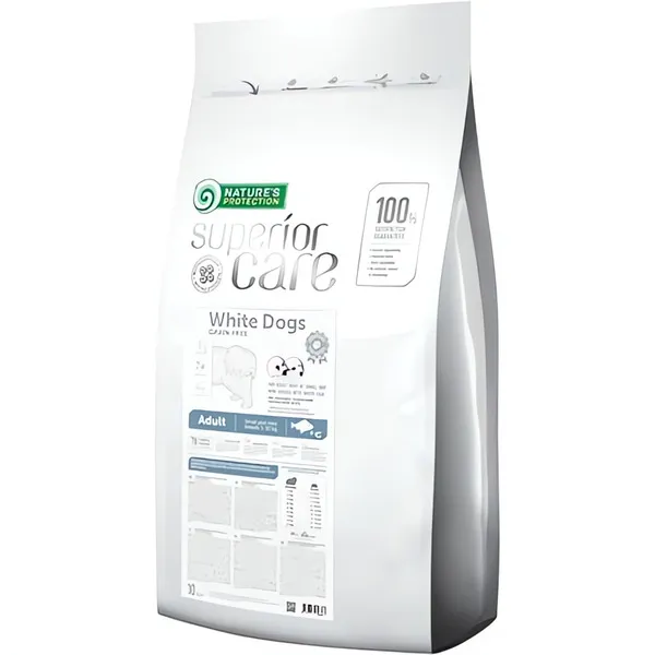 Nature's Protection SC White Dog Adult Small & Mini Breeds with Fish 10kg Nature´s Protection