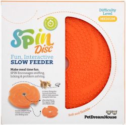 PetDreamHouse multifunkční talíř Spin Disc – oranžová Nobleza