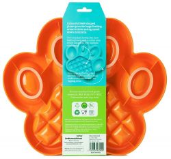PetDreamHouse zpomalovací miska Paw Slow Feeder – oranžová