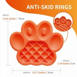 PetDreamHouse zpomalovací miska Paw Slow Feeder – oranžová