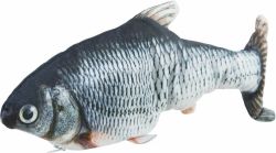 Ryba jako živá, mrskající se, s catnipem, látka, 30cm TRIXIE