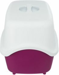 WC VICO kryté s dvířky, bez filtru 56 x 40 x 40 cm, vínová/bílá TRIXIE