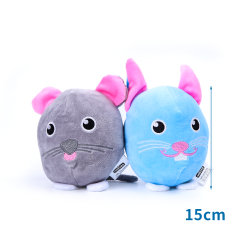 Plyšový balonek pro psy myš/kočka 15cm Nobleza