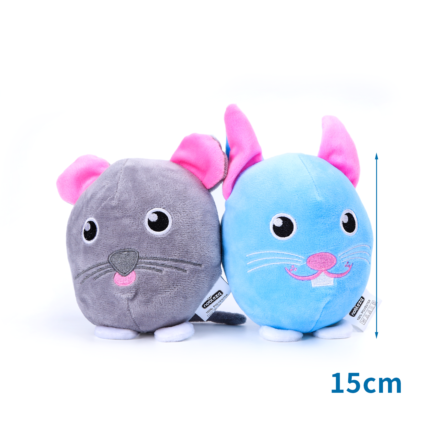 Plyšový balonek pro psy myš/kočka 15cm Nobleza