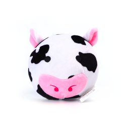 Plyšová hračka pro psy hlava kuře/kráva 12cm Nobleza
