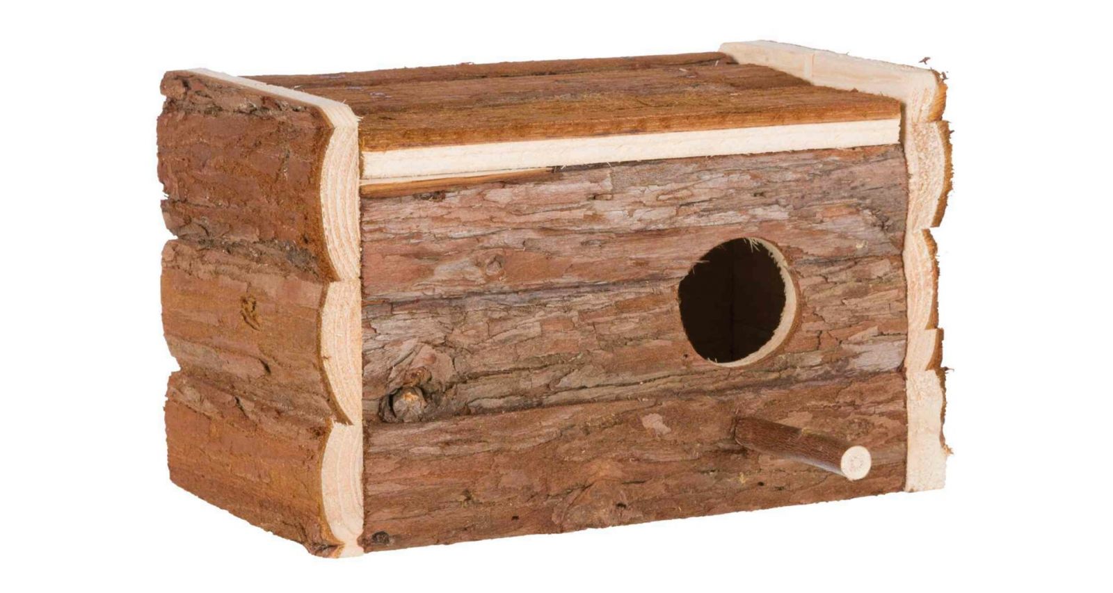 Hnízdící budka z přírodního dřeva pro andulky 21x13x12 cm TRIXIE