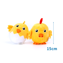 Plyšové kuře - hračka pro psy 15cm