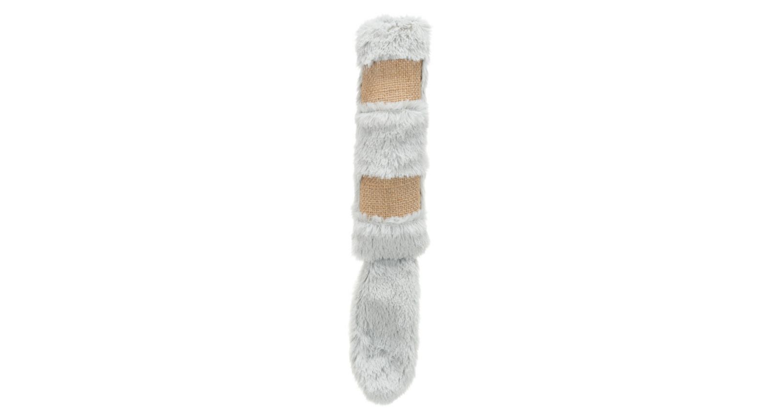 Poduška s ocasem XXL, plyš/juta/catnip, šusticí, 39cm TRIXIE