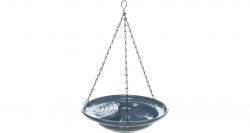 Venkovní závěsná keramická lázeň pro ptactvo, 550ml / 26 cm, modrá