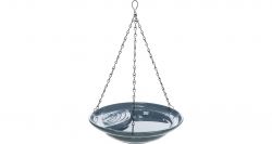 Venkovní závěsná keramická lázeň pro ptactvo, 550ml / 26 cm, modrá
