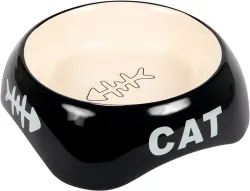Keramická miska 200ml/13cm - CAT + rybí kostra TRIXIE