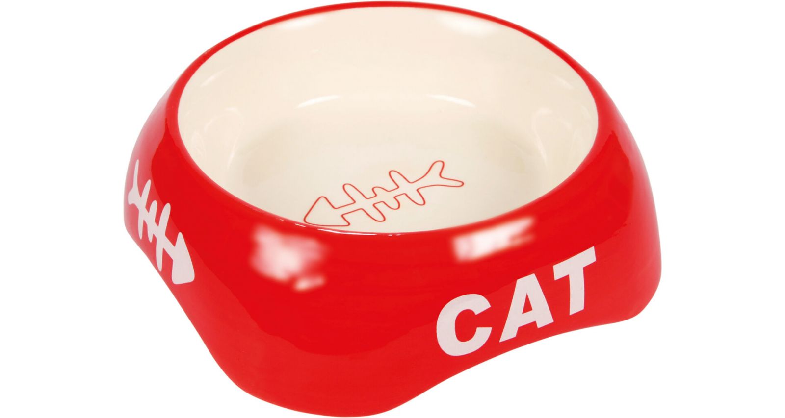 Keramická miska 200ml/13cm - CAT + rybí kostra TRIXIE