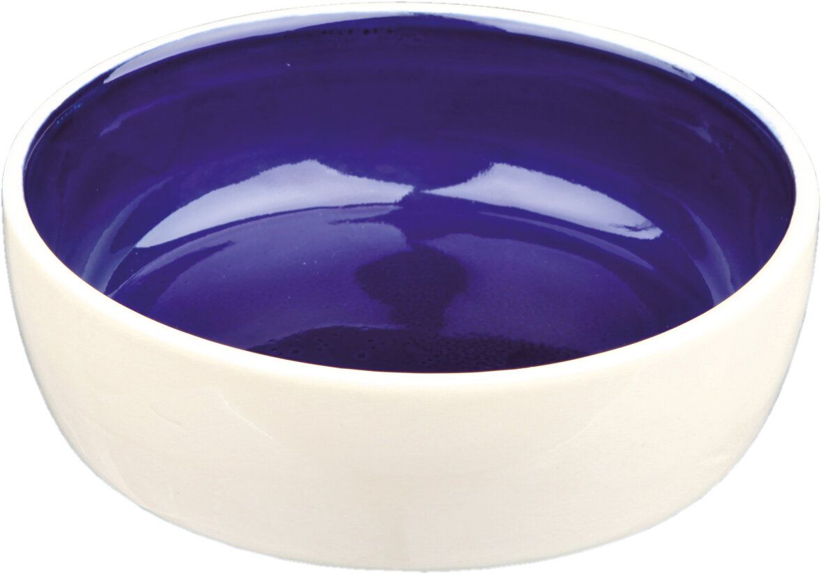 Keramická miska s glazurou 300ml/12cm - krémovo/modrá TRIXIE