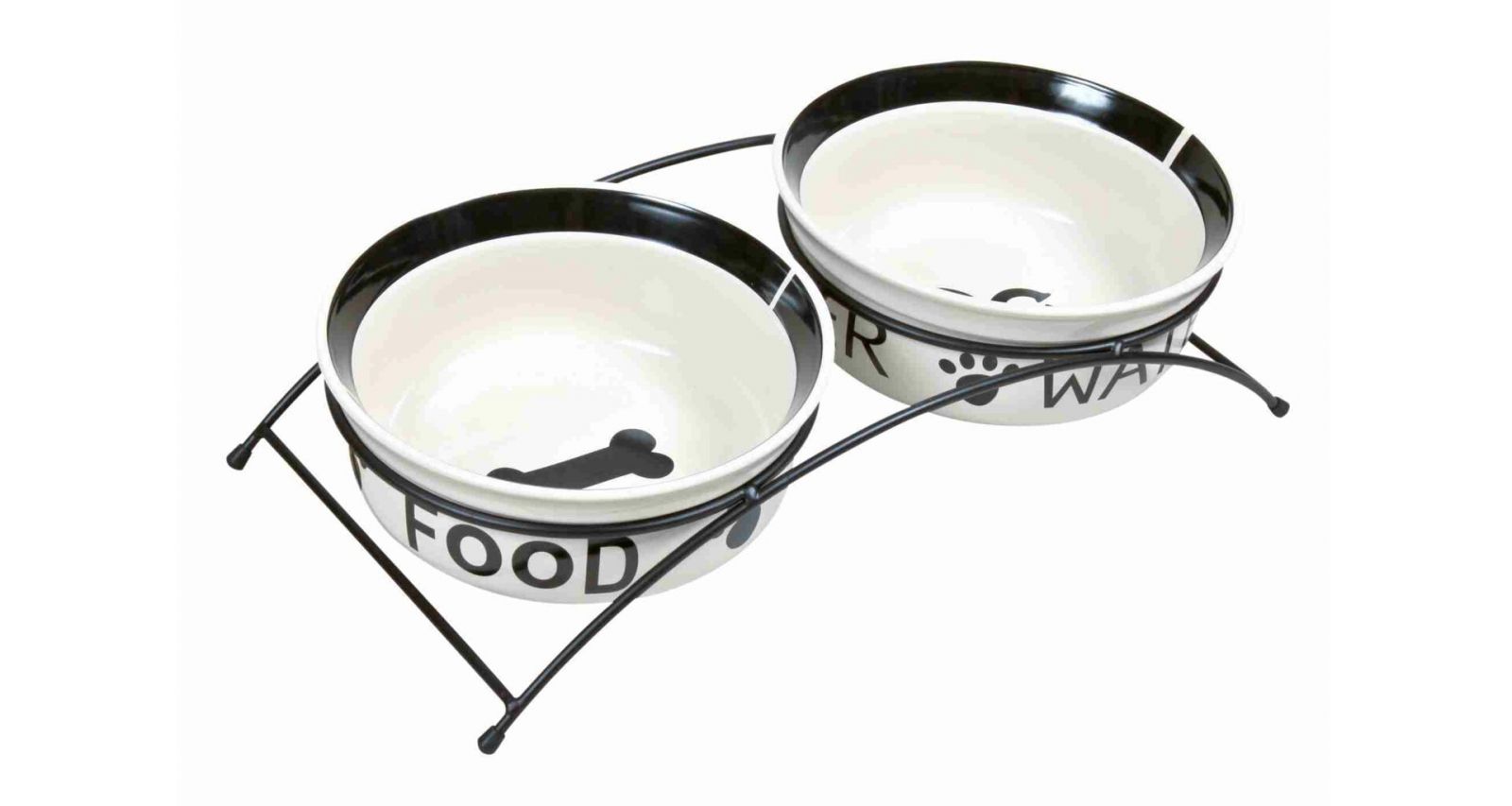 Set keramických misek se stojánkem 2 x 1,6 l/20 cm TRIXIE