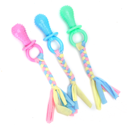 TRP dudlík s bavlněným lanem 24cm Nobleza