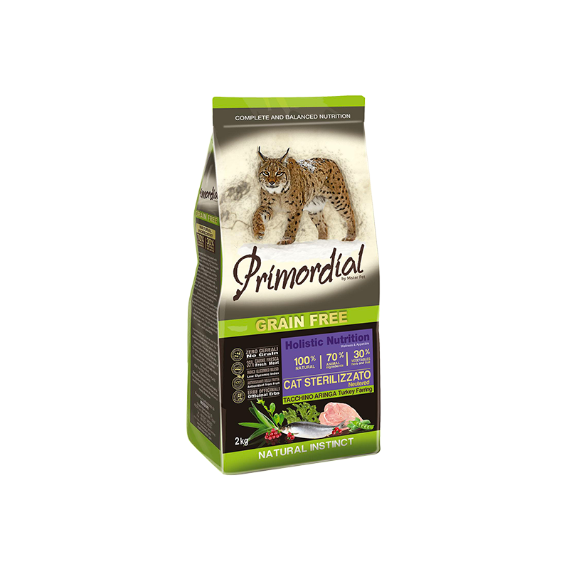 PRIMORDIAL Cat Sterilizzato Turkey & Herring 6kg