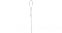 Keramický závěsný zásobník na hnízdící materiál, 10,5×10,5×15 cm, bílá