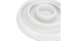 Miska k pomalému krmení, design kruhy, 0,45 l/ø 23 cm, plast/TPR, šedá