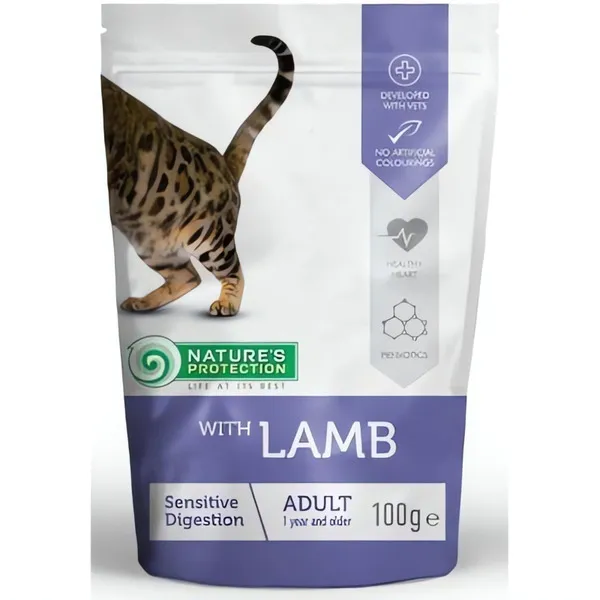 Nature's Protection Cat kapsa Sensitive Digestion Lamb 100g Nature´s Protection