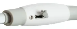 Flash light ring USB, blikací obojek, S-M: 40 cm/ ø 8 mm, červená TRIXIE