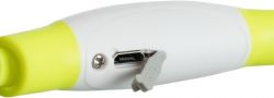 Flash light ring USB, blikací obojek, S-M: 40 cm/ ø 8 mm, zelená TRIXIE