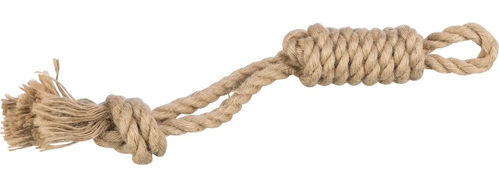 Hrací lano s uzlovým peškem, 35 cm, konopí/bavlna TRIXIE