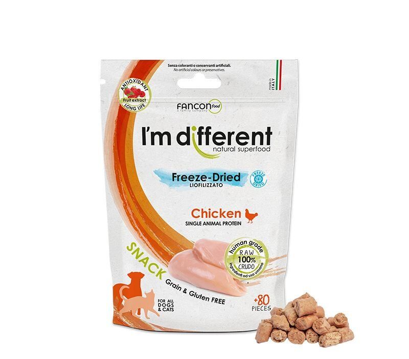 I´M DIFFERRENT SNACK kuře - mrazem sušený pamlsek, 40 g I'm different