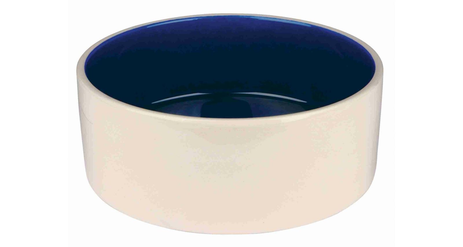 Keramická miska velká 2,1l/23cm - bílá/modrá TRIXIE