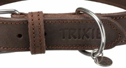 Kožený obojek RUSTIC, S-M: 34-40 cm/ 25 mm, tmavě-hnědá TRIXIE