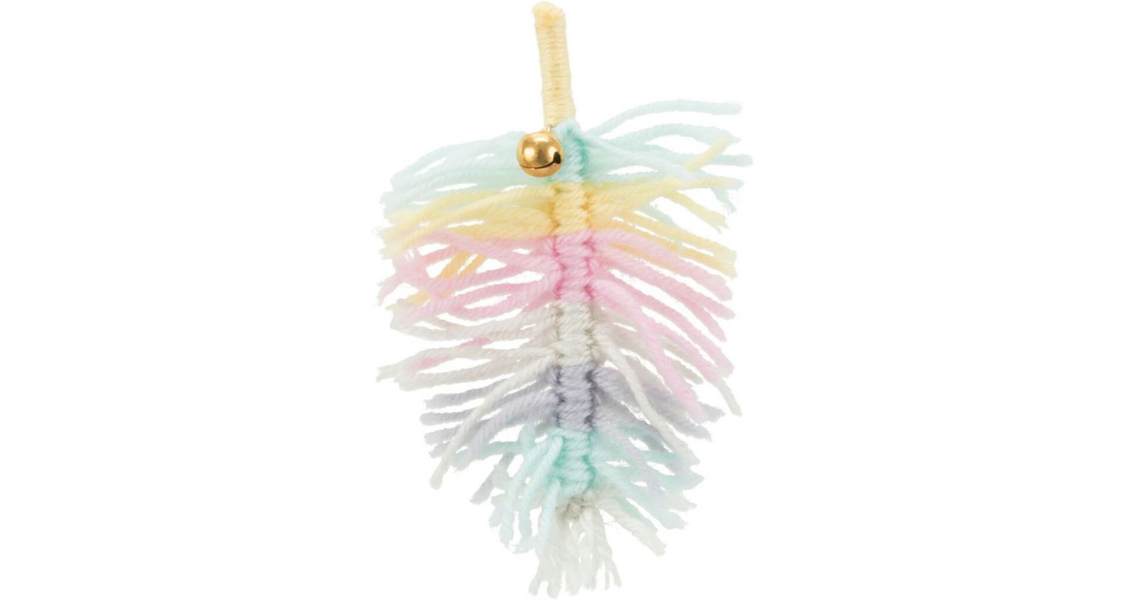 Peříčko z bavlnek s rolničkou, hračka pro kočky, 14 cm, polyester TRIXIE