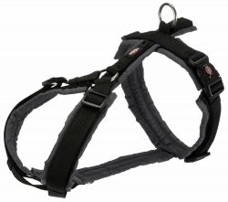 Premium trekingový postroj, M-L: 62-74 cm/25 mm, černá/grafit TRIXIE