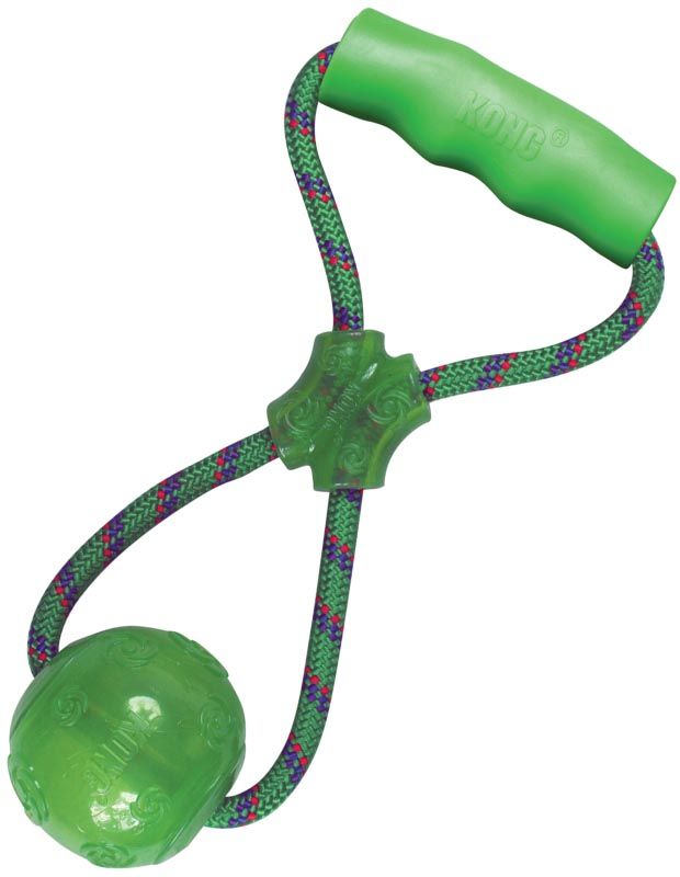 KONG Squeezz míč s držadlem L